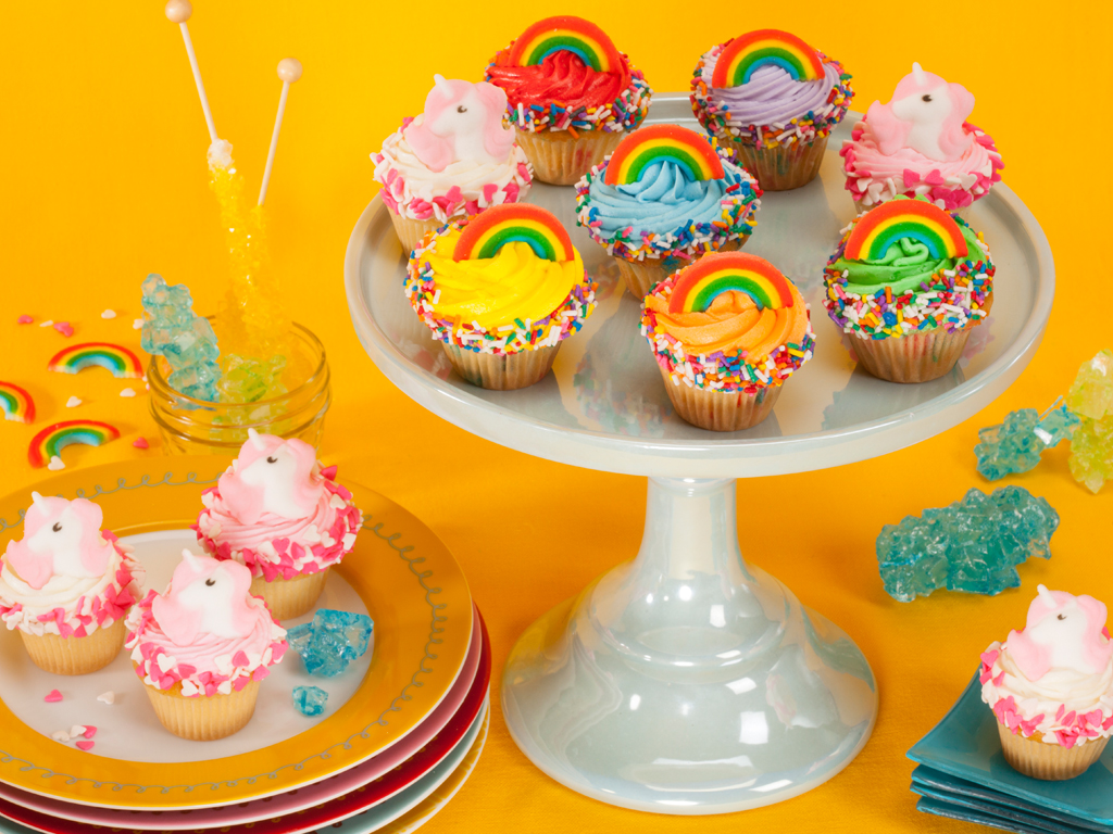 Bake Me A Wish Mini Rainbows And Unicorns Cupcakes Delivery