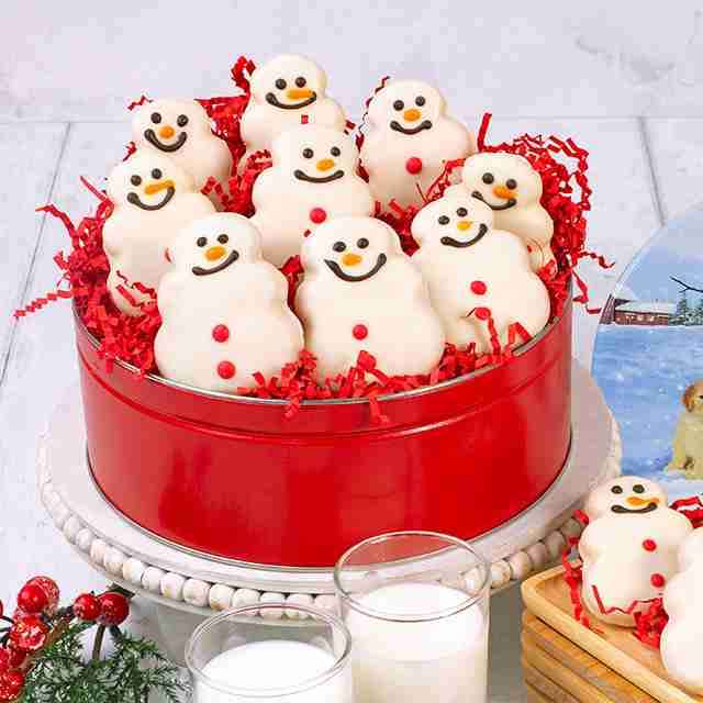 image of Snowman Cookie Tin
