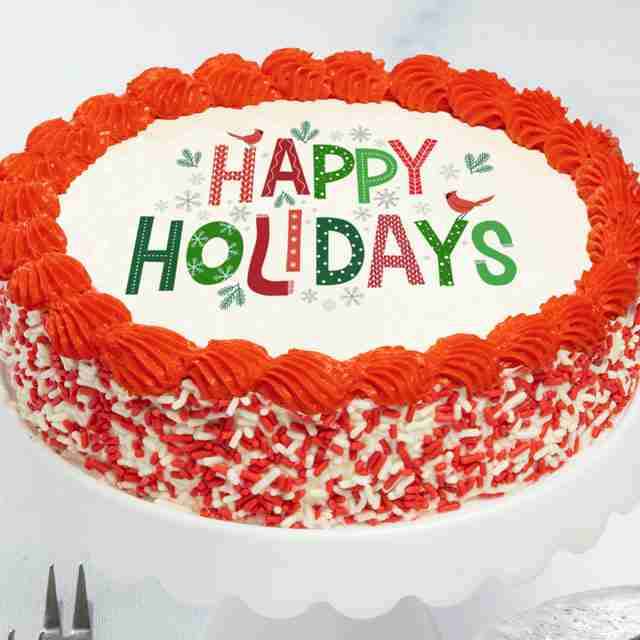 image of Happy Holidays Cake