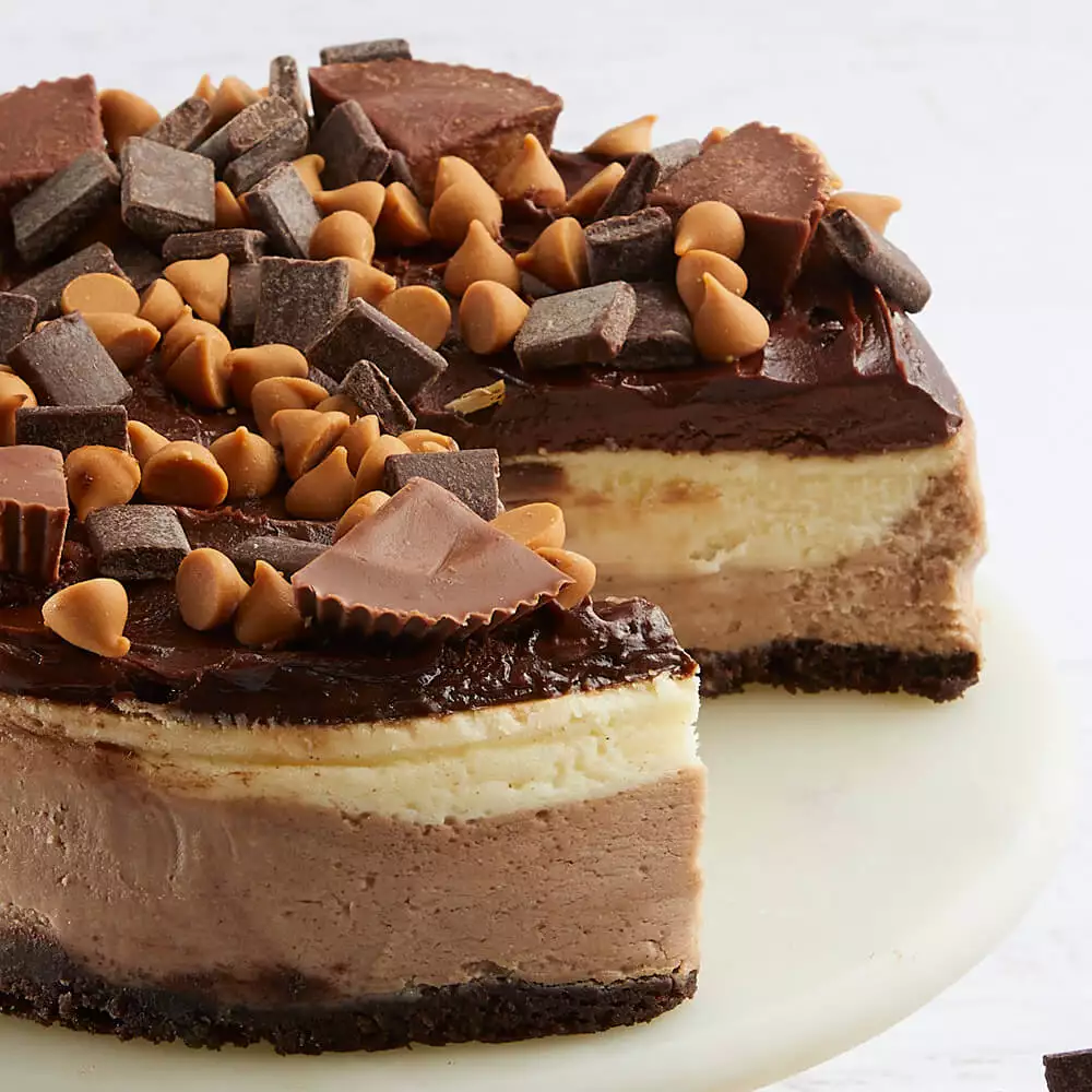 Peanut Butter Cup Cheesecake Close-up