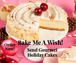 Send holiday gifts, holiday cake delivery, Bake Me A Wish!