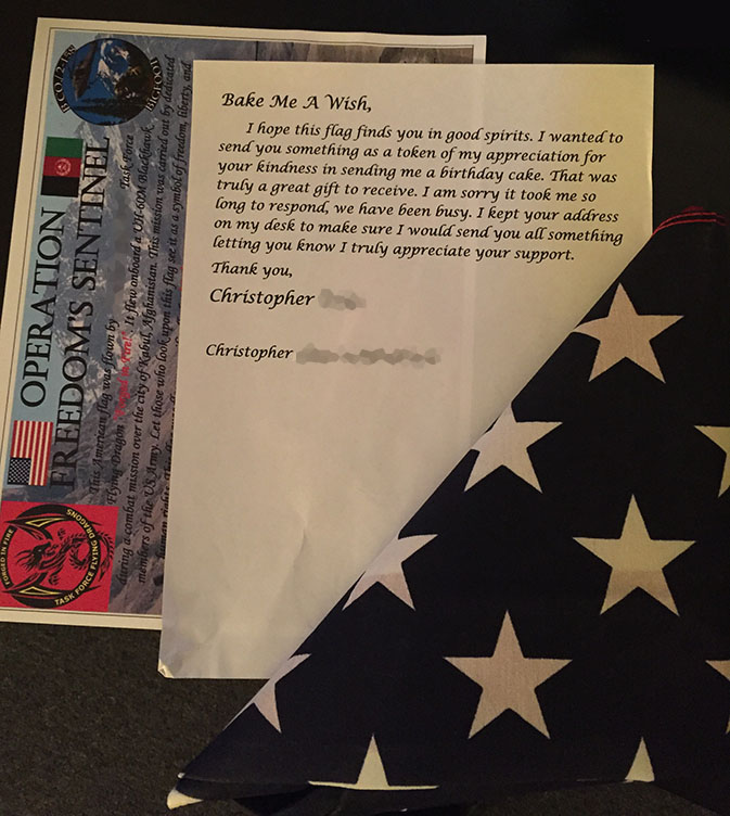 testimonial from American military