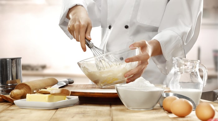 Image of mixing cake batter