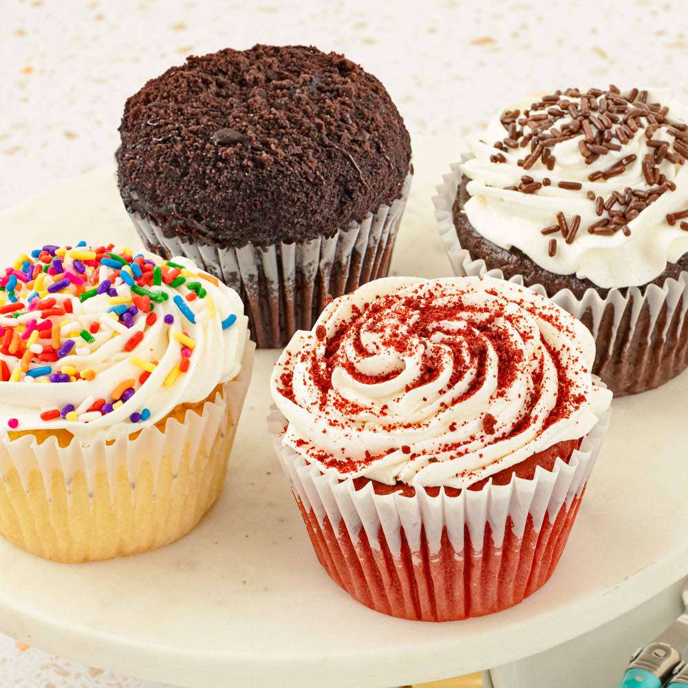 JUMBO Gluten-Free Gourmet Cupcake Favorites Close-up