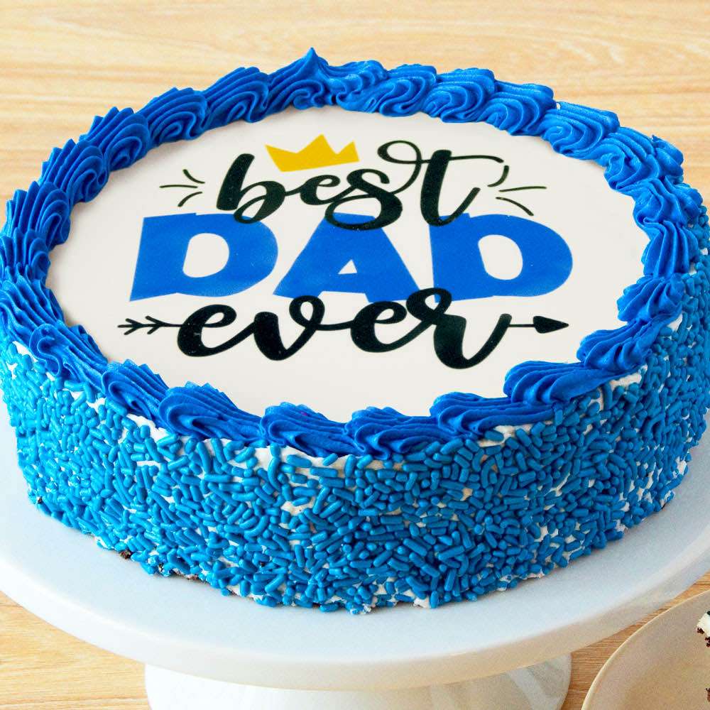 Best Dad Chocolate Cake Close-up