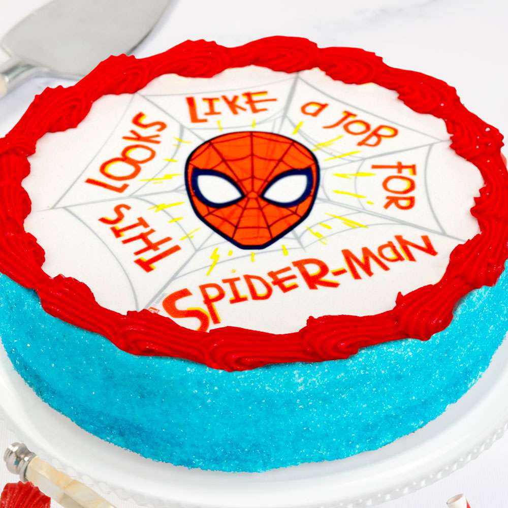 Spider-man Cake Close-up