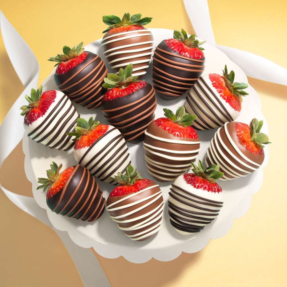 Image of 12pc Chocolate Dipped Strawberries