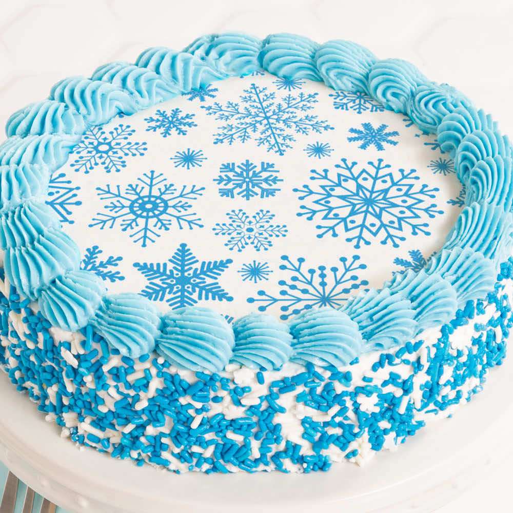 Snowflake Cake delivered