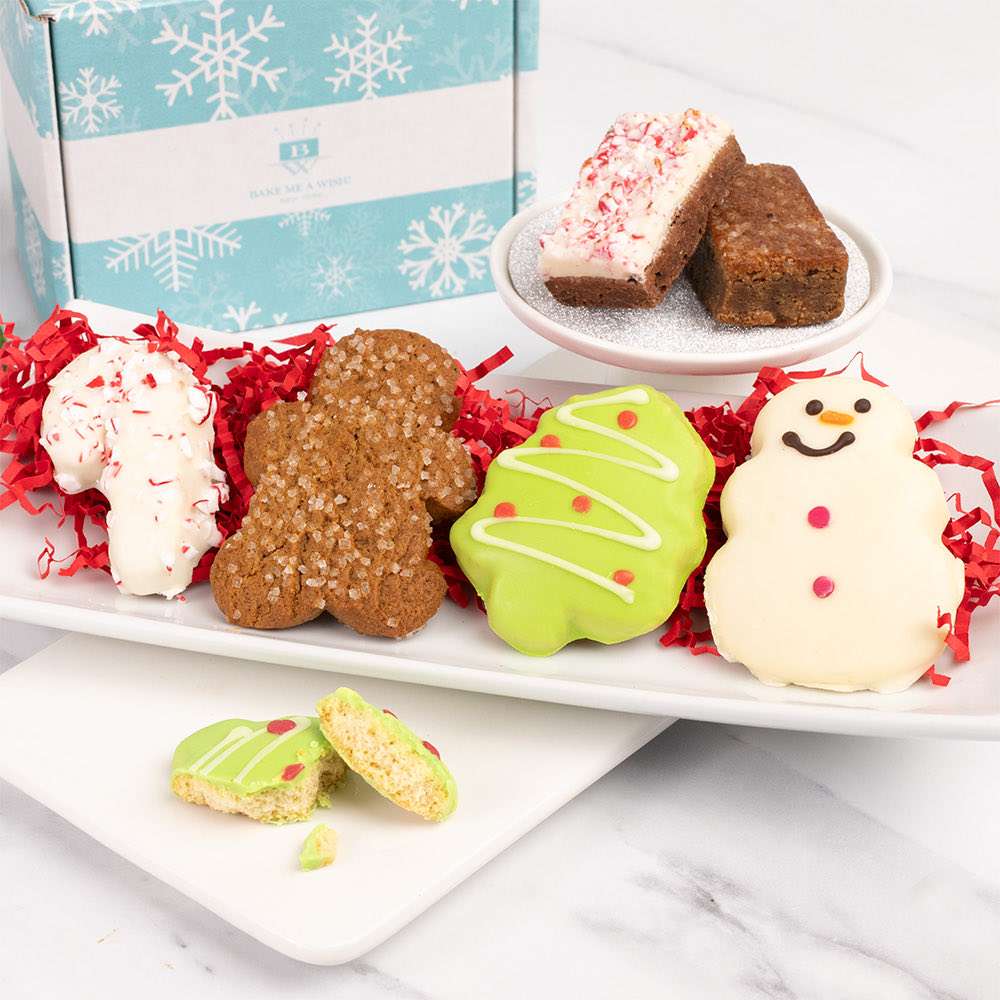6PC Holiday Cookie and Brownie Box Close-up
