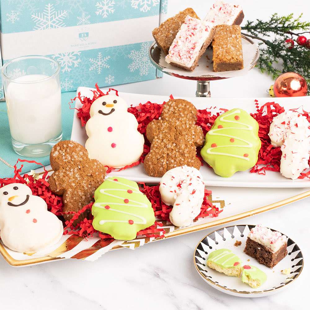 12PC Holiday Cookie and Brownie Box Close-up