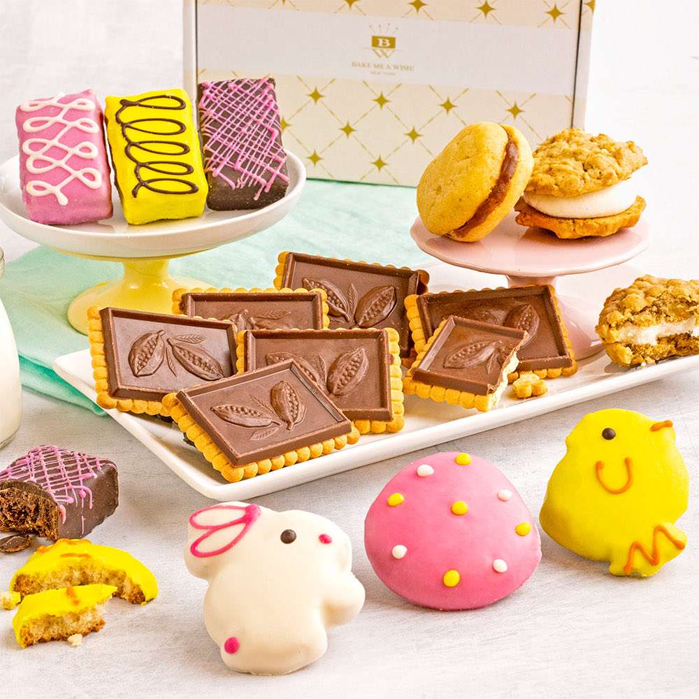 Easter Cookie and Brownie Snack Box Close-up
