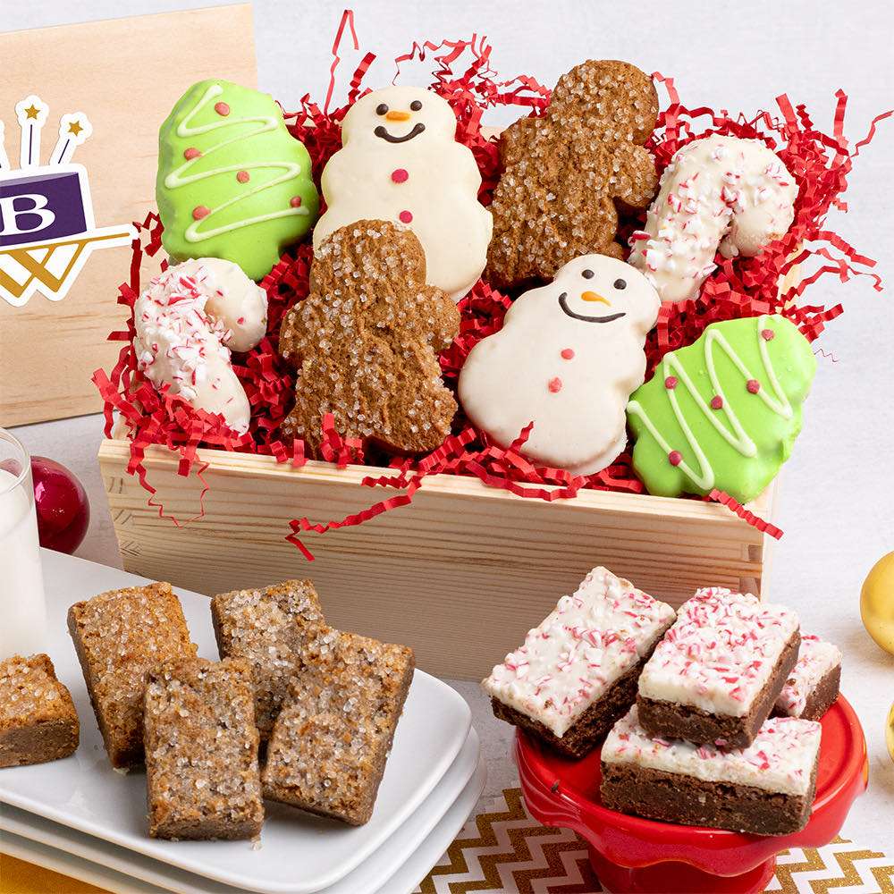 Holiday Cookie and Brownie Crate Close-up
