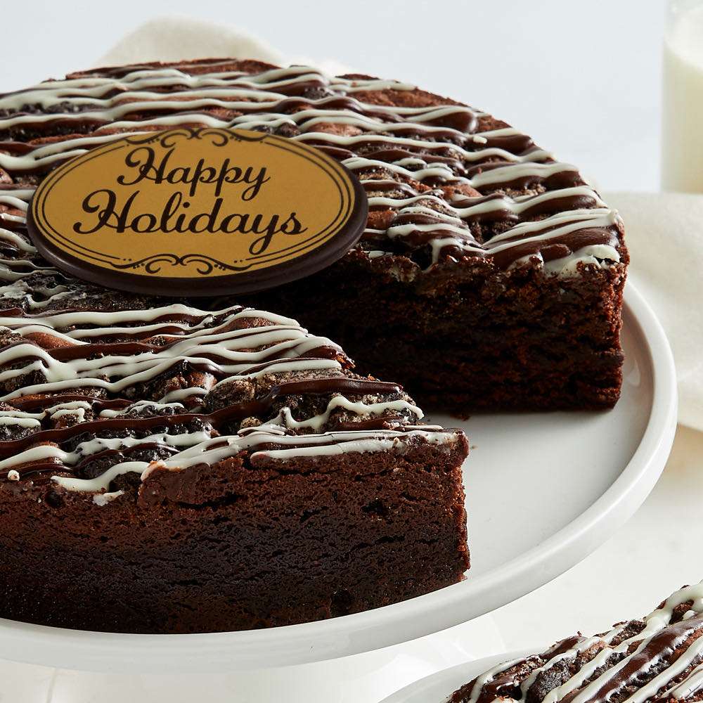 Cookies and Cream Brownie Cake Close-up