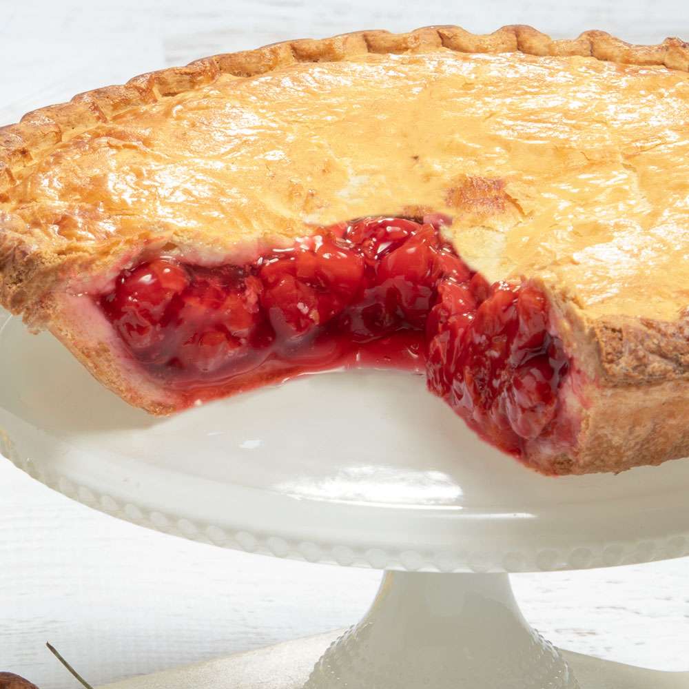 Sour Cherry Pie Close-up