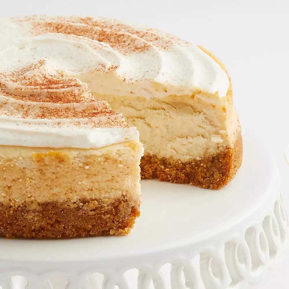 Eggnog Cheesecake Close-up