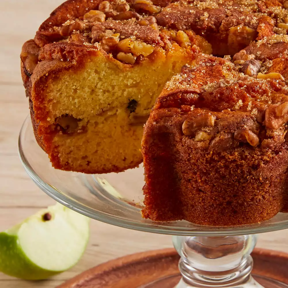 Viennese Coffee Cake - Granny Apple Close-up