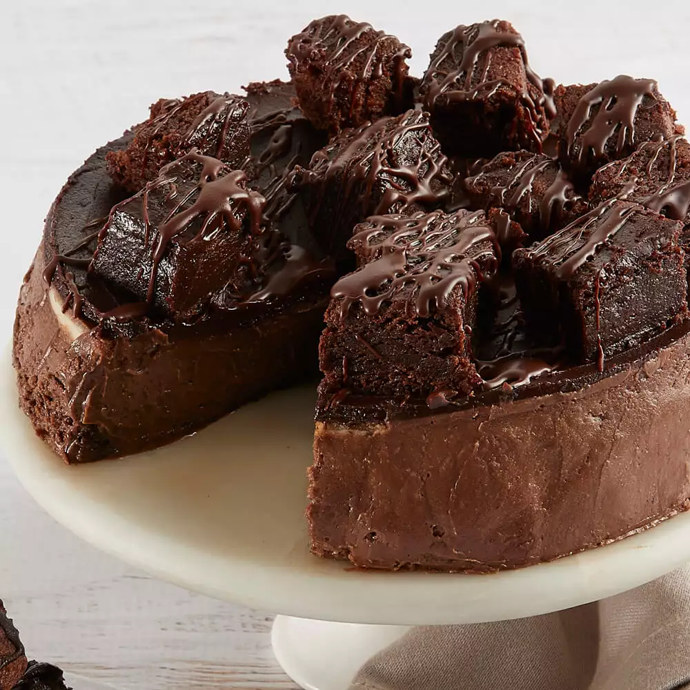 Brownie Cheesecake Close-up