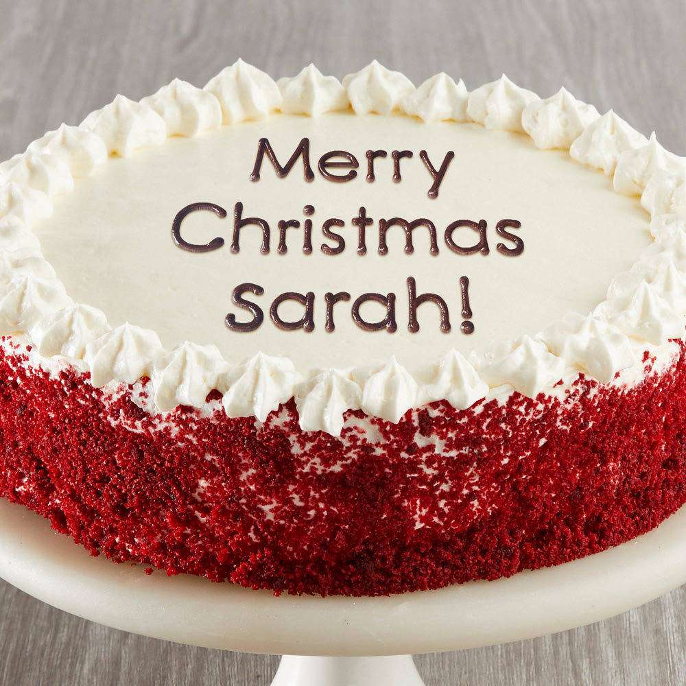 Image of Personalized Red Velvet Chocolate Cake