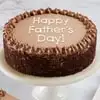 Zoomed in Image of Happy Father's Day Double Chocolate Cake