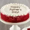 Zoomed in Image of Happy Father's Day Red Velvet Chocolate Cake
