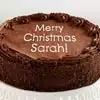 Zoomed in Image of Personalized 10-inch Chocolate Cake