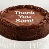 Zoomed in Image of Personalized 10-inch Chocolate Cake