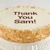 Zoomed in Image of Personalized 10-inch Vanilla Cake 