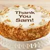 Zoomed in Image of Personalized 10-inch Carrot Cake