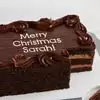 Zoomed in Image of Personalized Chocolate Sheet Cake