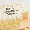 Zoomed in Image of Personalized Vanilla Sheet Cake