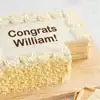 Zoomed in Image of Personalized Vanilla Sheet Cake