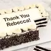 Zoomed in Image of Personalized Chocolate Chip Sheet Cake