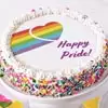 Zoomed in Image of Happy Pride Cake