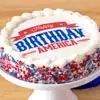 Zoomed in Image of Happy Birthday America Cake