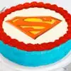 Zoomed in Image of Superman Cake