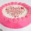 Zoomed in Image of Pretty in Pink Valentine's Day Cake