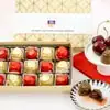 Zoomed in Image of Classic Chocolate Covered Cherries Gift Box