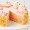 Zoomed in Image of Pink Champagne Cake