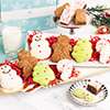 Zoomed in Image of 12PC Holiday Cookie and Brownie Box