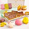 Zoomed in Image of Easter Cookie and Brownie Snack Box
