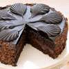 Zoomed in Image of Chocolate Mousse Torte Cake