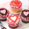 Zoomed in Image of JUMBO Valentine's Day Cupcakes