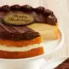 Zoomed in Image of Boston Cream Cake