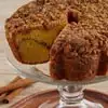 Zoomed in Image of Viennese Coffee Cake - Cinnamon and Walnuts