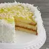 Zoomed in Image of Lemon Coconut Cake
