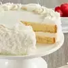 Zoomed in Image of Coconut Cream Cake