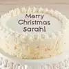 Zoomed in Image of Personalized Vanilla Cake