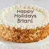 Zoomed in Image of Personalized Carrot Cake