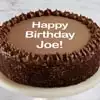 Zoomed in Image of Personalized Double Chocolate Cake