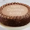 Zoomed in Image of Personalized Double Chocolate Cake